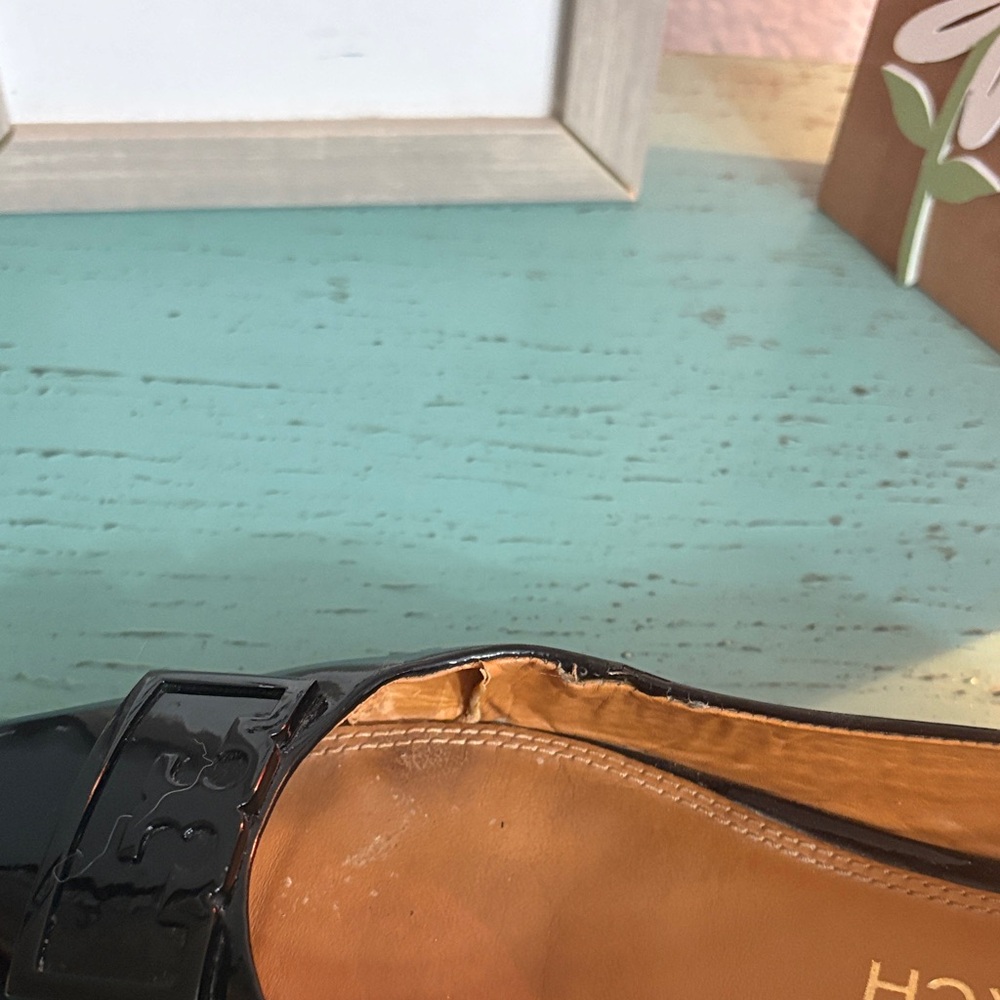 Tory Burch Black Patent Leather Flats - Picture 4 of 4